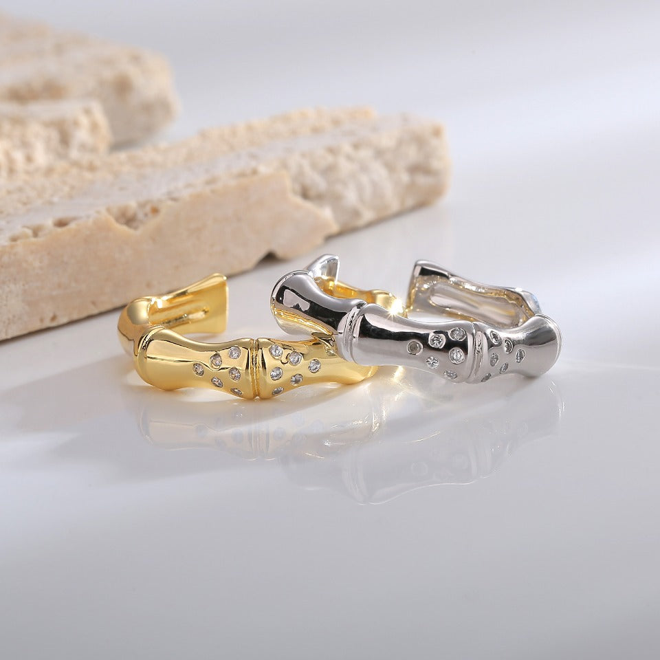 Real Gold Plating+Fashionable and Simple Open Ring