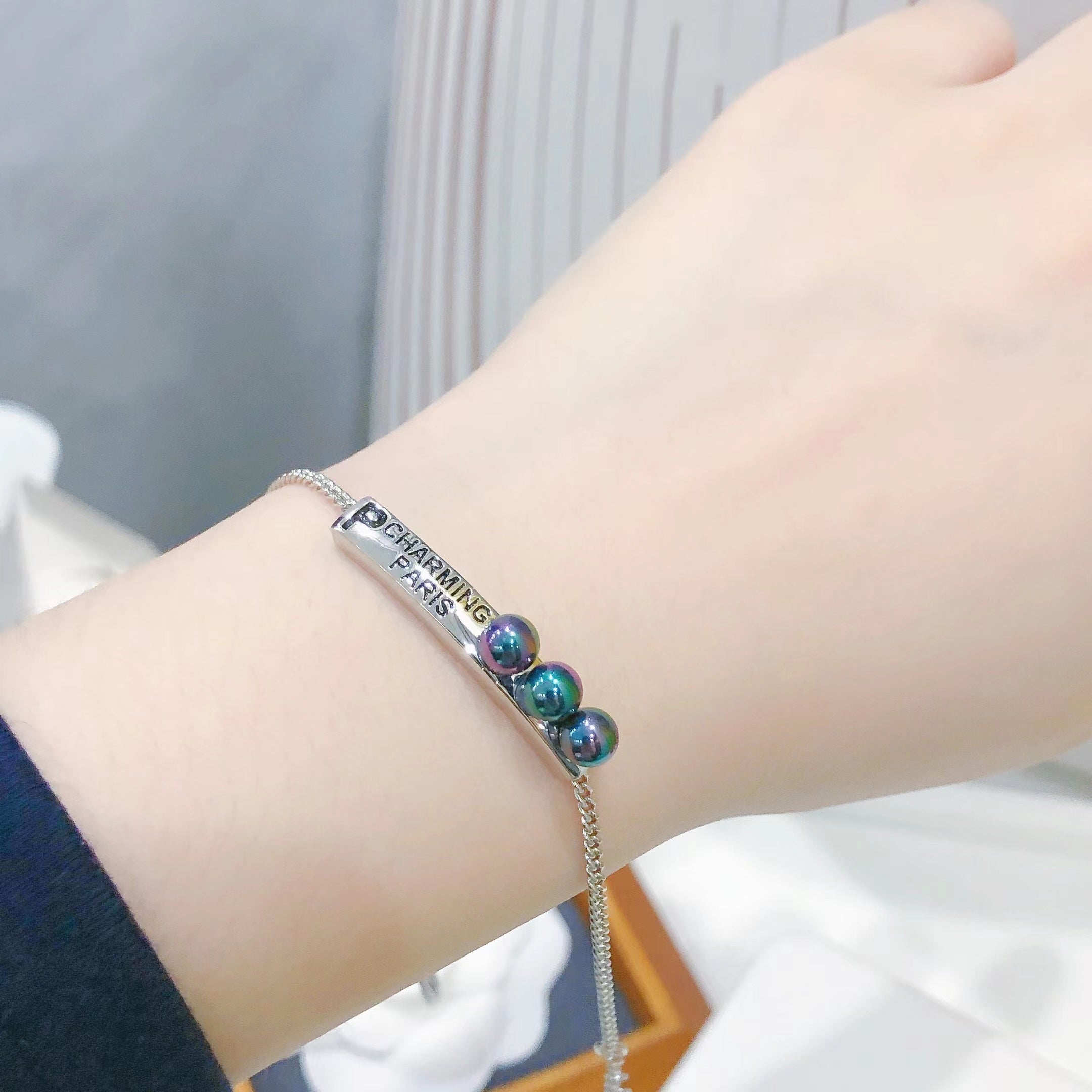 Environmental-Friendly Copper Real Gold Plating + Fashion Pearl Bracelet