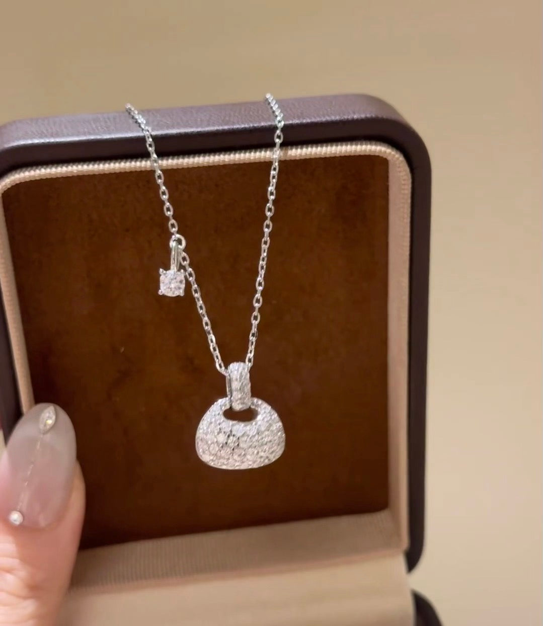 Real Gold Plating + Small Pouch Necklace