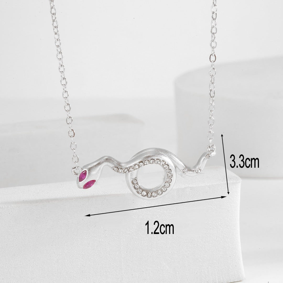 Real Gold Plating + Snake Necklace