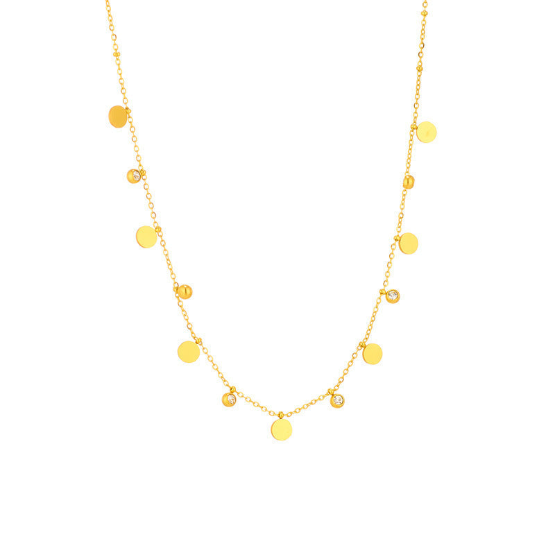 Simple Multiple Pendants Gold-Plated Pendant Waist Accessory