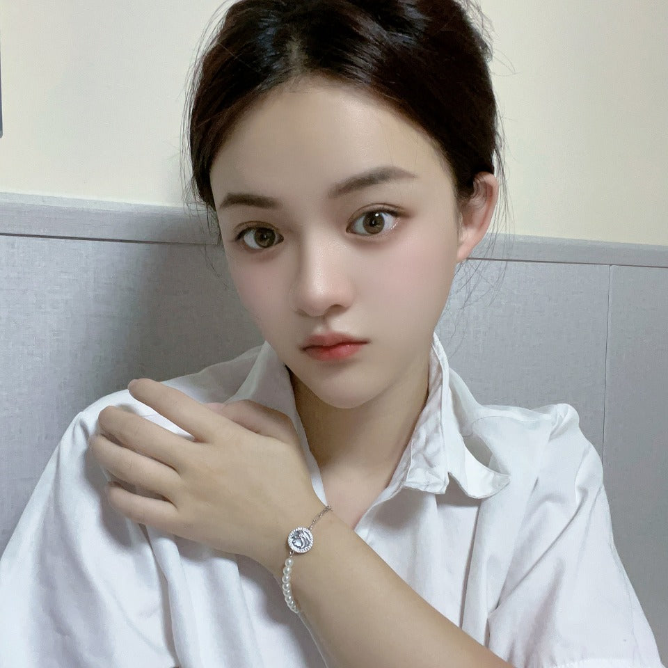 Environmental-Friendly Copper Real Gold Plating + Big Brand Style Pearl Bracelet