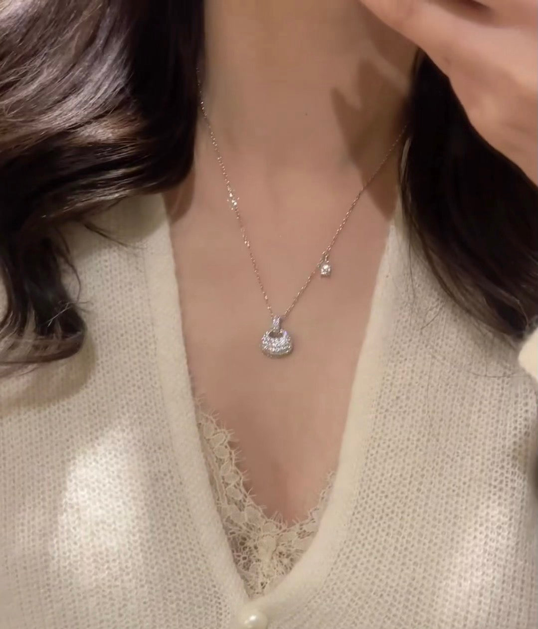 Real Gold Plating + Small Pouch Necklace