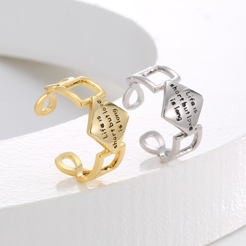 Real Gold Plating + Elegant Open Ring