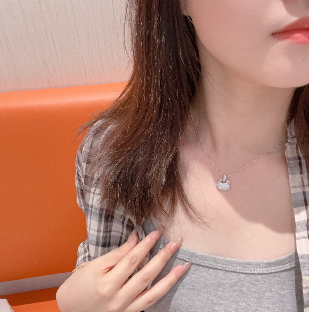 Real Gold Plating + Small Pouch Necklace