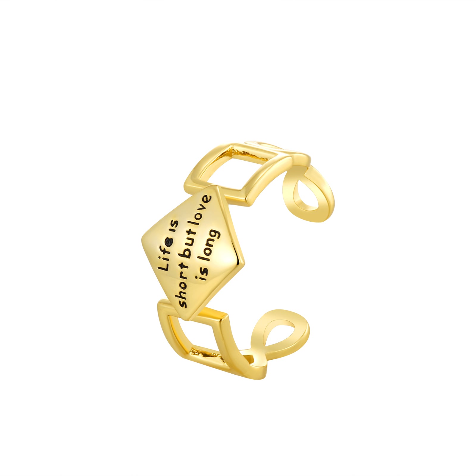 Real Gold Plating + Elegant Open Ring