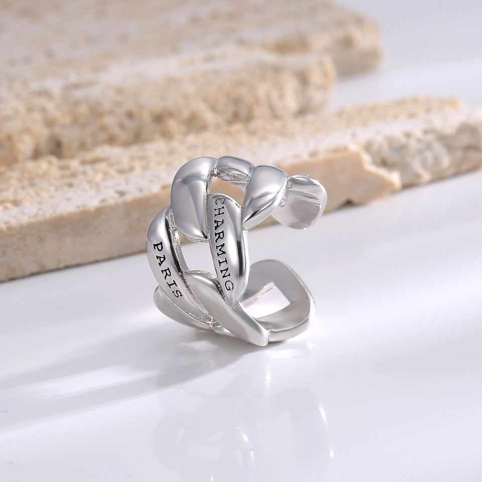 Real Gold Plating + Fashionable Simple Open Ring