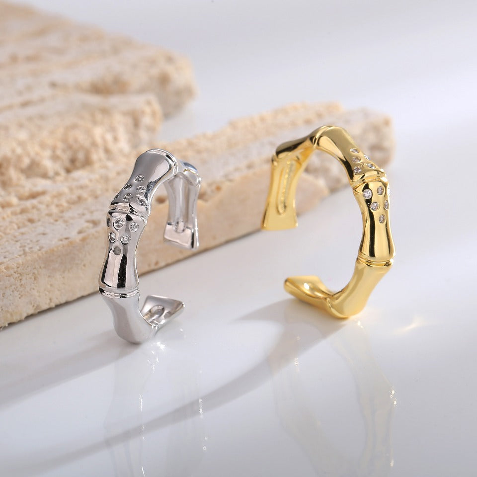 Real Gold Plating+Fashionable and Simple Open Ring