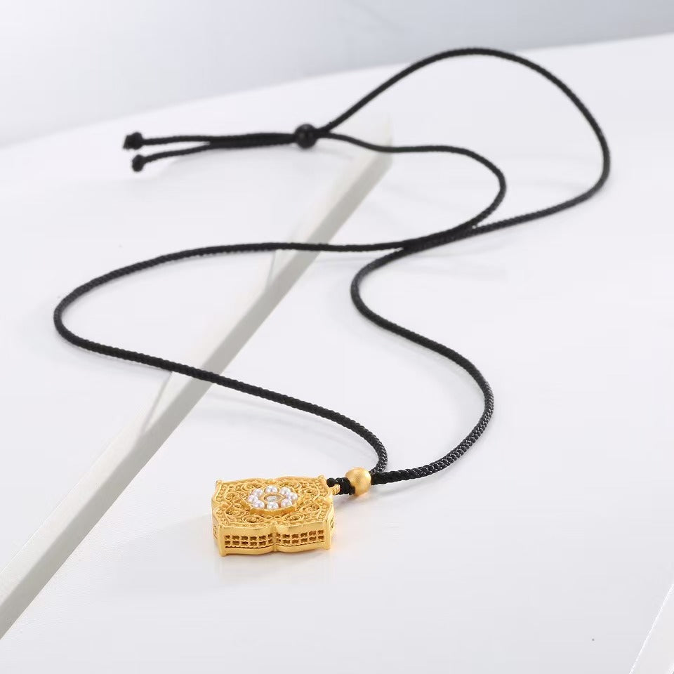Real Gold Plating + New Chinese Style Necklace