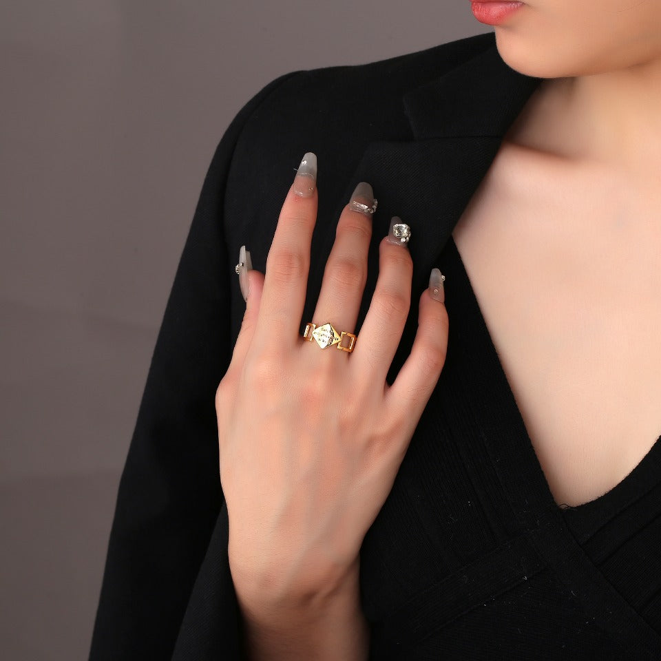 Real Gold Plating + Elegant Open Ring