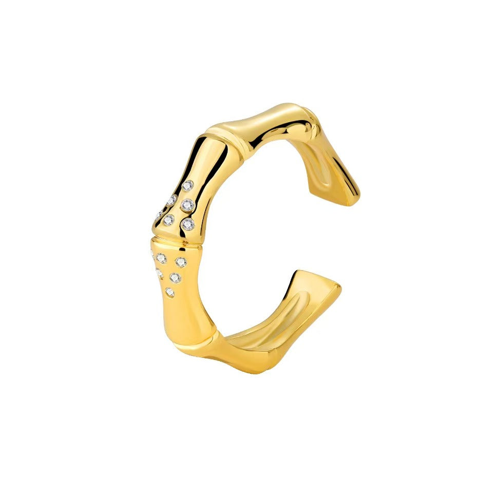 Real Gold Plating+Fashionable and Simple Open Ring