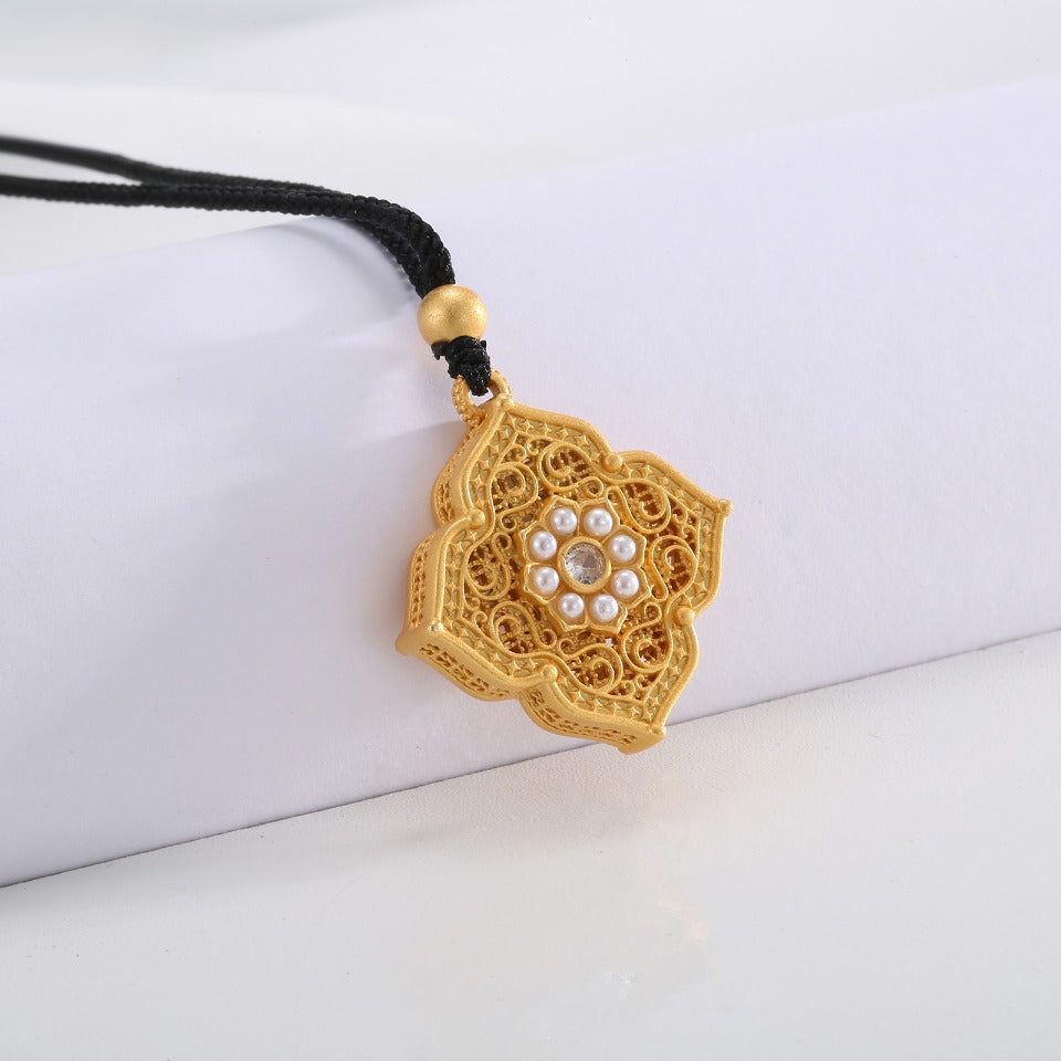 Real Gold Plating + New Chinese Style Necklace